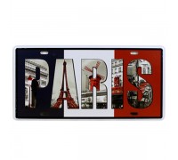 Металлическая табличка "Paris"